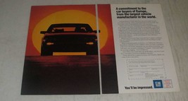 1989 GM Cars Ad - A commitment to the car buyers of Europe - £14.52 GBP
