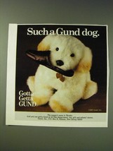 1987 Gund Woofer Stuffed Dog Ad - Such a Gund Dog - £14.46 GBP