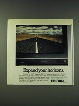 1987 Toshiba 30" FST Magnum TV Ad - Expand your horizons - $18.49