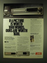 1989 Jvc HR-S6600, HR-S5500 And SR-S10000 Super Vhs Vc Rs Ad - $18.49