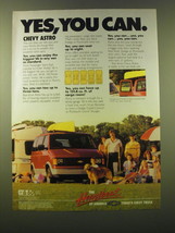 1988 Chevrolet Chevy Astro Ad - Yes, you can. - $18.49