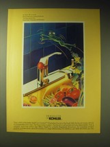 1989 Kohler Coralais Washerless Faucet Ad -  The Faucet and the Frog - £14.56 GBP