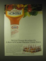 1989 Kraft French Reduced Calorie Dressing Ad - Turned Upside Down - £14.56 GBP