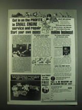 1988 Foley-Belsaw Institute Ad - Get in on the profits in small engine service  - £14.78 GBP