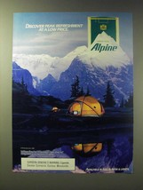 1989 Alpine Cigarettes Ad - Discover peak refreshment at a low price - £14.61 GBP