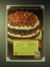 1989 Borden Eagle Brand Sweetened Condensed Milk Ad - Strawberry Brownie Torte  - £14.54 GBP