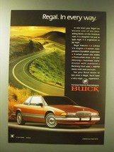 1989 Buick Regal Car Ad - Regal. In every way - £14.44 GBP