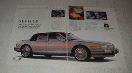 1989 Cadillac Seville Ad - With an exclusive V8 and elegant new interior - £14.77 GBP