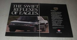 1989 Eagle Premier ES Car Ad - The swift reflexes of Eagles - £14.54 GBP