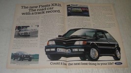 1989 Ford Fiesta XR2i Car Ad - The new Fiesta XR2i. The road car with a track  - £14.52 GBP
