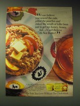 1989 I can&#39;t Believe it&#39;s Not Butter Ad - I can believe you sowed the oats - £14.54 GBP