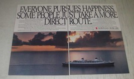 1989 Norwegian Cruise Line Ad - Everyone pursues happiness - £14.53 GBP