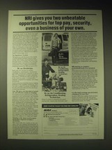 1989 NRI Schools Ad - NRI gives you two unbeatable opportunities for top pay - £14.72 GBP