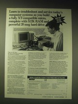 1989 NRI Schools Ad - Learn to troubleshoot and service today&#39;s computer  - £14.72 GBP