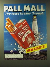 1989 Pall Mall Lights Cigarettes Ad - Pall Mall The Taste breaks through - £14.77 GBP