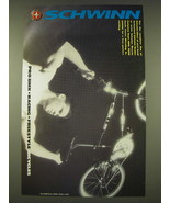 1989 Schwinn Bicycles Ad - Pro BMX Racing Freestyle Bicycles - £14.78 GBP