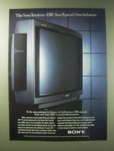 1989 Sony Trinitron XBR TV Ad - Your Typical Over-Achiever - £14.53 GBP