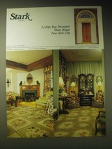 1989 Stark Carpet Ad - At Kips Bay Decorator Show House New York City - £14.50 GBP