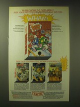 1989 Taito Video Games Ad - Bubble Bobble, Renegade, Sky Shark, Operation Wolf  - £14.50 GBP