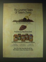 1989 Taster&#39;s Choice Coffee Ad - The gourmet tastes of Taster&#39;s Choice - £14.78 GBP