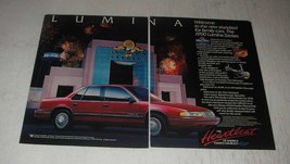 1990 Chevy Lumina Car Ad - Welcome to the new standard for family cars - £14.62 GBP