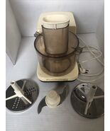 JC Penny Vintage Food Processor With 3 Blades &amp; Booklet . Tested&amp; Works - $44.69 CAD