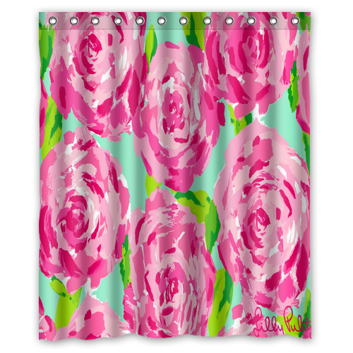 14 Pattern Lilly Pulitzer Custom Waterproof Polyester Shower Curtain 4 Size Item image 4
