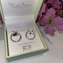 Mia Fiore Sterling Silver  Mini Hoop Earrings NEW IN BOX - £51.40 GBP