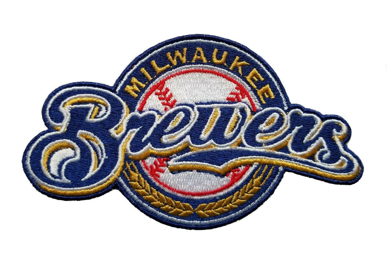 Milwaukee Brewers World Series MLB Baseball Fully Embroidered Iron On Patch - £7.48 GBP - £9.05 GBP