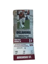 2000 Oklahoma Sooners Arkansas State Ticket Stub OU Norman Stoops Nat. Champs - £11.79 GBP