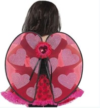 New Lady Bug Lovebug Halloween Costume Fairy Wings Youth Girls Kids - £14.20 GBP