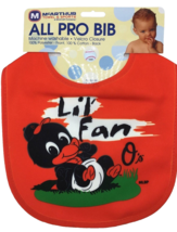 Baby Bib Infant Baltimore Orioles Baseball Wincraft Lil Fan All Pro Red ... - $2.33