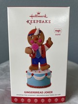 Hallmark Keepsake 2017 Gingerbread Joker Christmas Tree Ornament Sound Tell Joke - £38.27 GBP