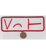 Vtg Patch-White Red - £7.46 GBP