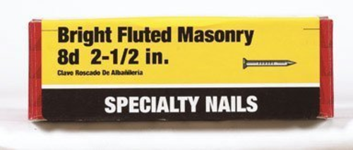 Ace 2-1/2 in. L Masonry Nail Fluted Bright 1 lb. (55124) - £11.72 GBP