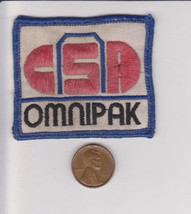 Vtg CSA Omnipak Patch-Cycling-White Red Blue-Embroidered-Bike Road Race ... - £11.18 GBP