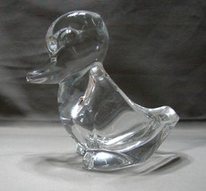 Art Vannes France Crystal Duck Candle Holder~Paperweight, Authentic - Etched on  - £31.47 GBP