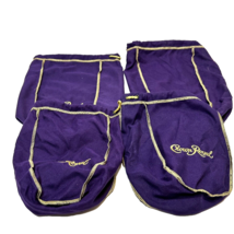 Crown Royal Purple Drawstring Storage Bags 9&quot; and 13&quot; Lot of 4 - £9.73 GBP