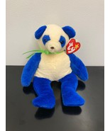 Domino 2024 Ty Beanie Baby 6&quot; Panda  30th Anniversary MWMT Limited - £13.83 GBP