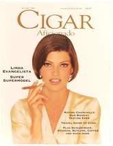 Cigar Aficionado Aumn 1995 Linda Evangelista Churchills Cuba Frank Stella Brandy - £3.98 GBP