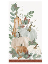 Thankful Fall 16 Ct Guest Napkins  2 Ply Thanksgiving Pumpkin Harvest - £4.74 GBP