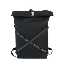 Cool youth unique big backpack new unisex bag casual oxford cloth tide reflection black thumb200