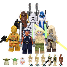 8pcs Star Wars Minifigures Spec Ops Clone Trooper Jedi Temple Guard Luke C-3PO - £16.51 GBP
