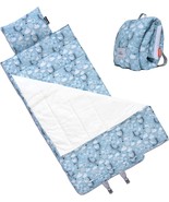 Urban Infant Bulkie Toddler Nap Mat Blue Bunnies - Folds Backpack New NWT - $26.11