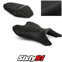 Yamaha MT-07 Seat Covers 2018-2022 2023 2024 Black Yellow Luimoto Tec-Grip Suede - $270.00