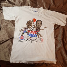 1990 NBA Finals Blazers /Detroit Pistons - Vintage T-Shirt - £10.99 GBP