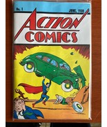 Action Comics #1 (1938) Authentic DC reprint with COA - £70.41 GBP