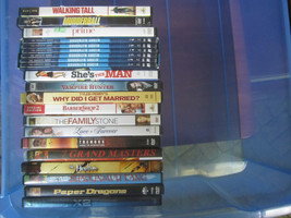 108 DVD&#39;s with cases Movies Shows Action Drama Suspence Crime Police Comedy Docs - $39.99