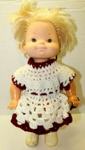 Vintage 1976 Mattel Baby Come Back Walking Animated Doll Blonde Hair 16&quot;... - $19.80