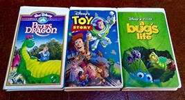 Bundle of 3 Disney VHS Video Tapes: 1- Pete&#39;s Dragon, 2- A Bug&#39;s Life, 3- Toy St - £13.92 GBP